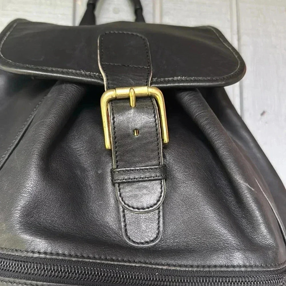 Coach Black Backpack Bag “Rare” - Picture 4 of 10